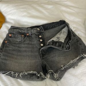 Levi 501 gray shorts